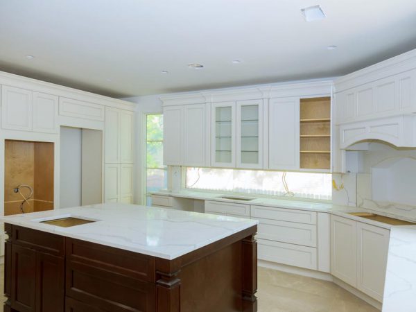 home remodeling Skokie white cabinets